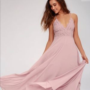 Lulus lavender maxi dress.